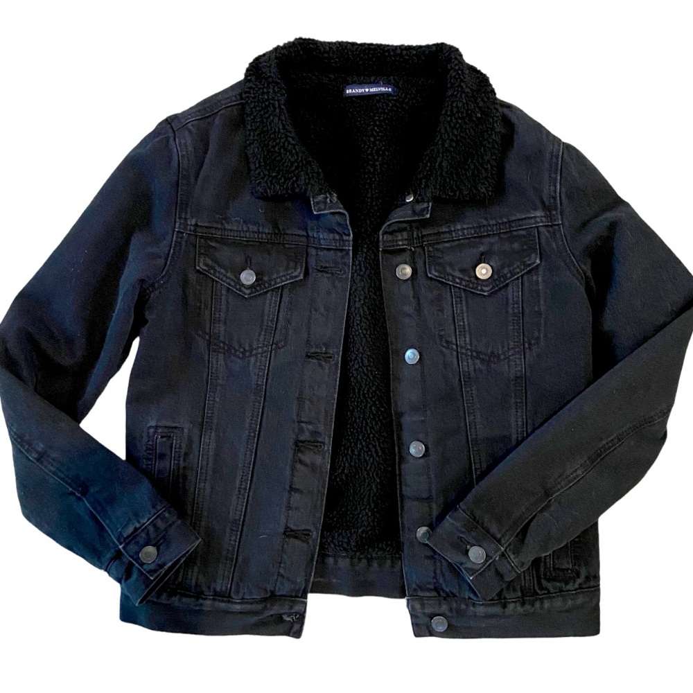 Brandy Melville sherpa jean jacket